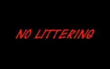 No Littering